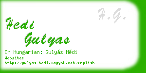 hedi gulyas business card