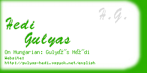 hedi gulyas business card